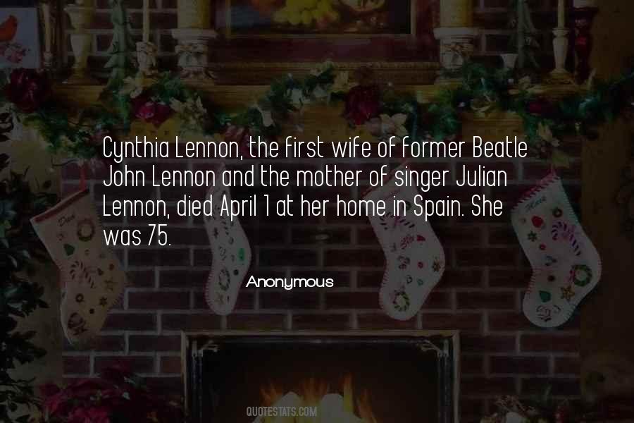 Quotes About John Lennon #429612