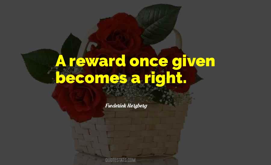Reward Quotes #1674776