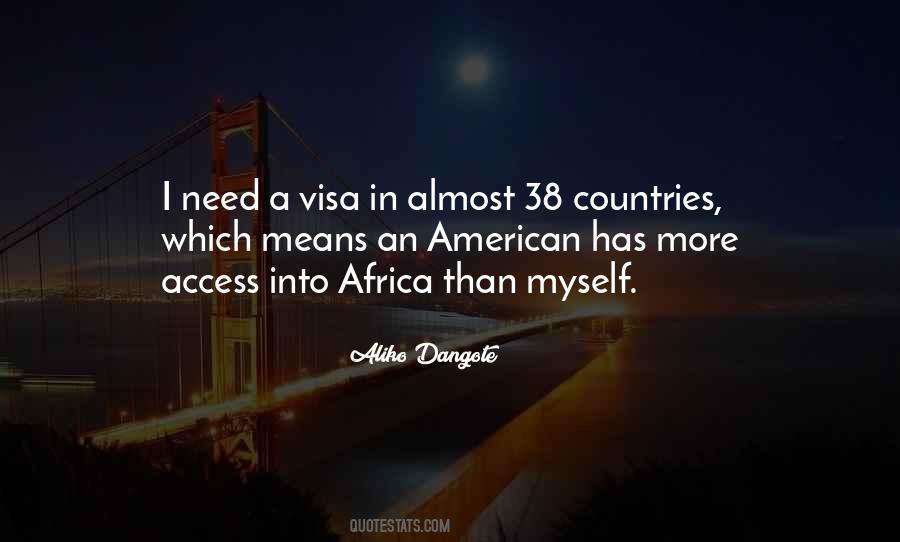 Quotes About Visa #37645