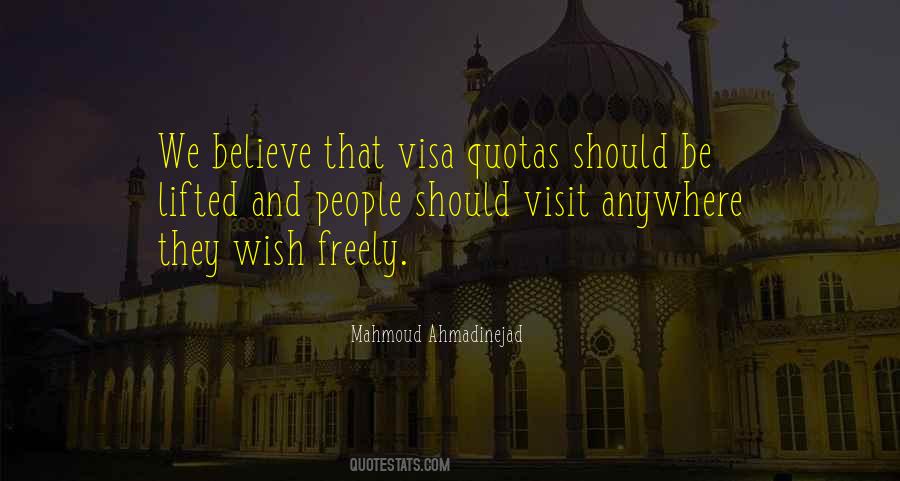 Quotes About Visa #867834