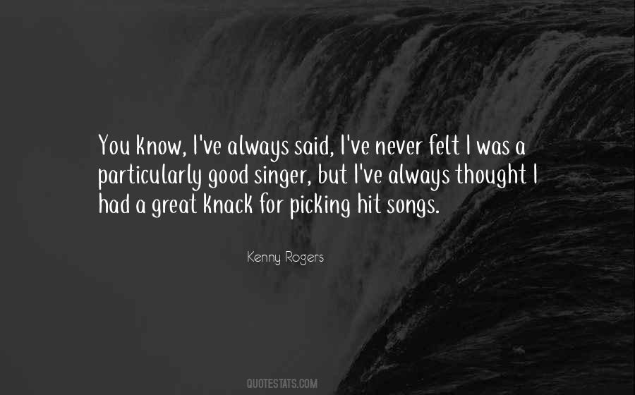 Quotes About Kenny Rogers #1733392