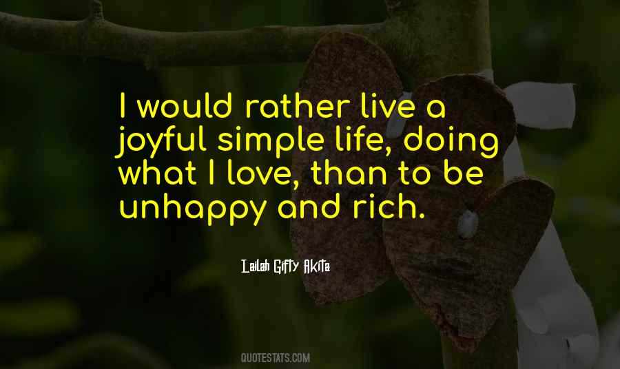 Rich But Unhappy Quotes #1281625