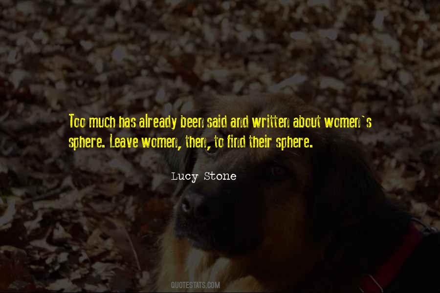 Quotes About Lucy Stone #1036250