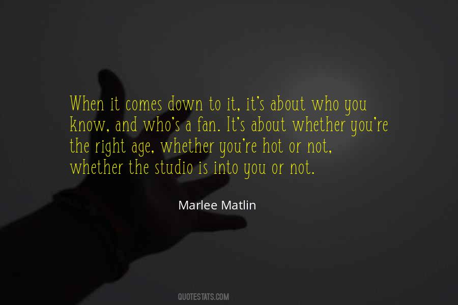 Quotes About Marlee Matlin #536794