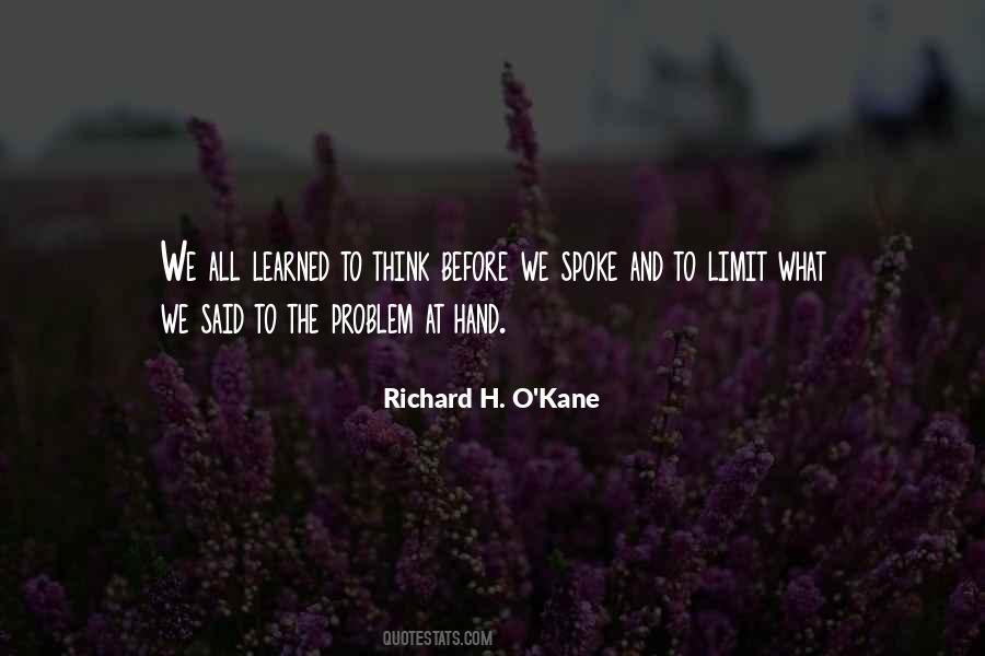 Richard O'kane Quotes #1133462