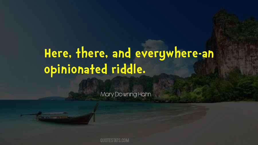 Riddle Quotes #130944