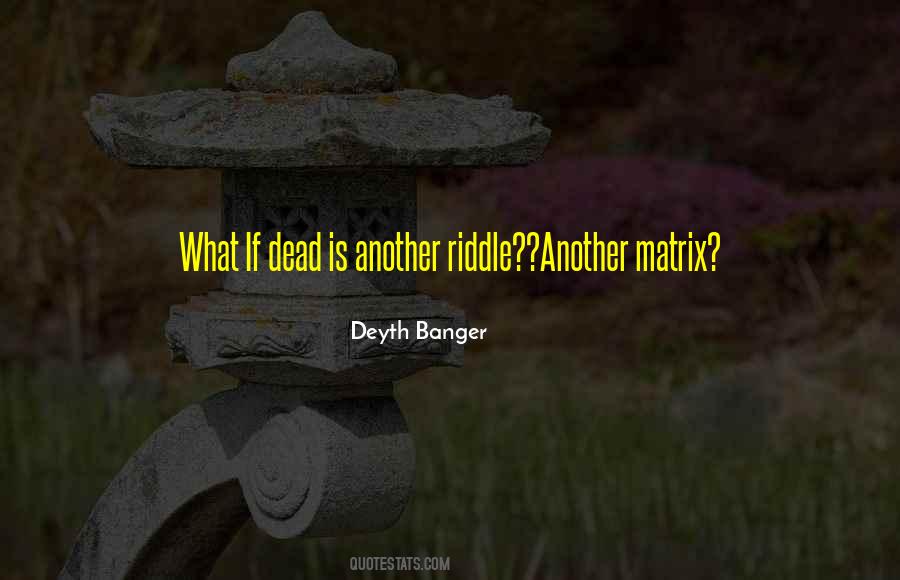 Riddle Quotes #193594