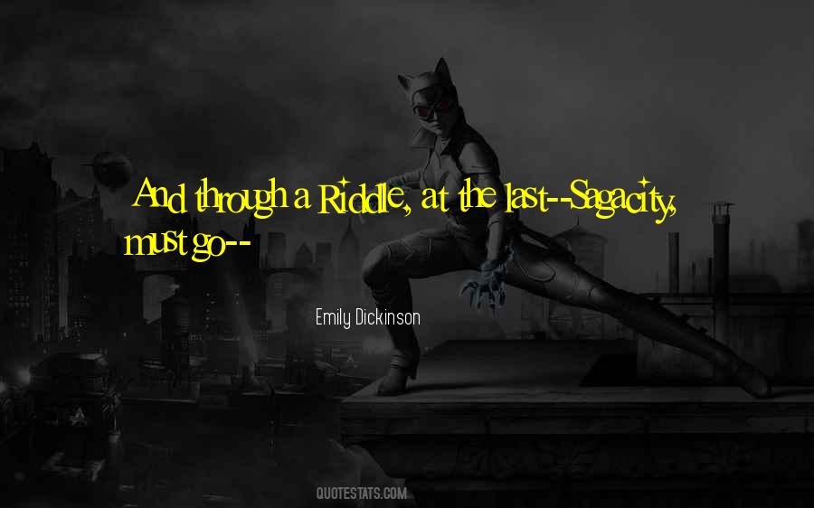 Riddle Quotes #481818