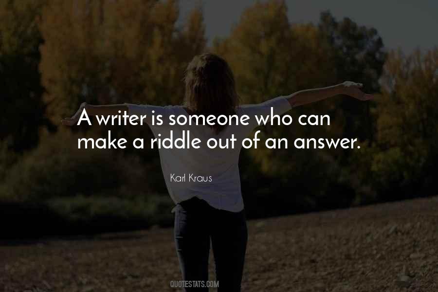 Riddle Quotes #619037