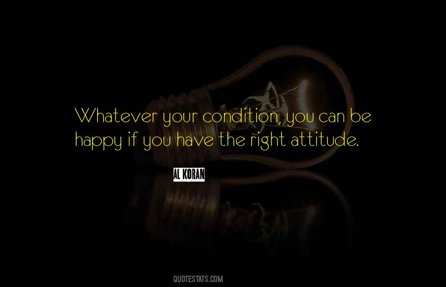 Right Attitude Quotes #442016