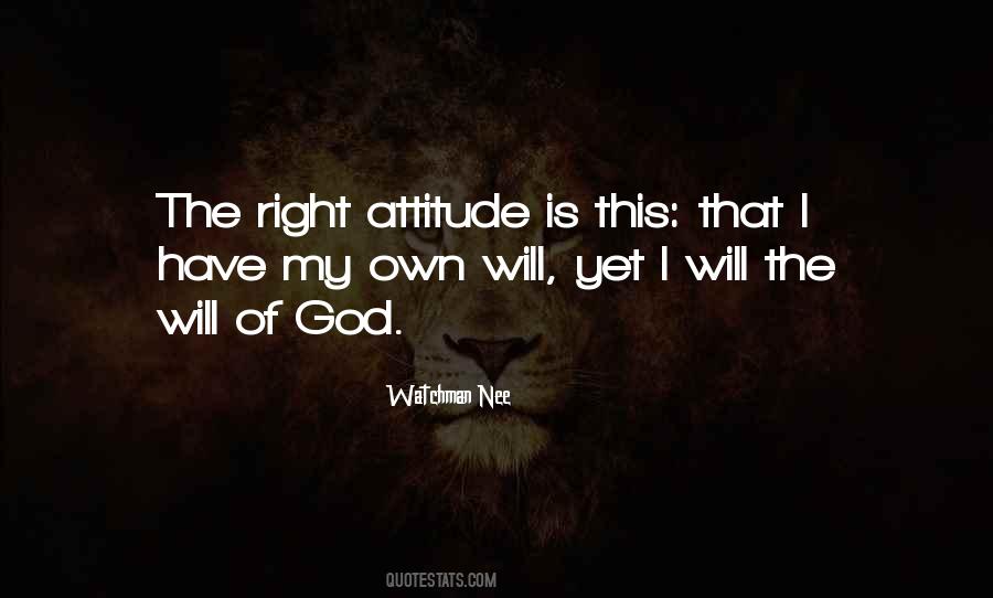 Right Attitude Quotes #508795