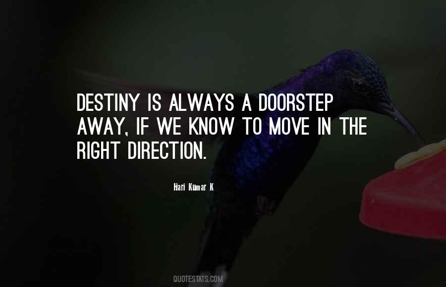 Right Direction Quotes #1205364