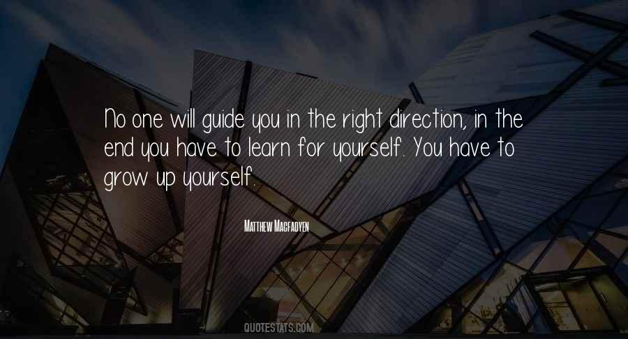 Right Direction Quotes #1824820