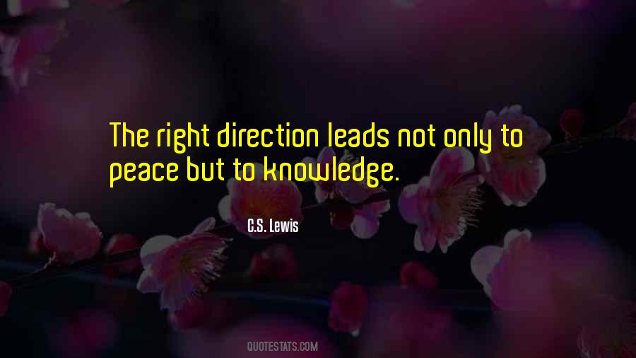 Right Direction Quotes #975121