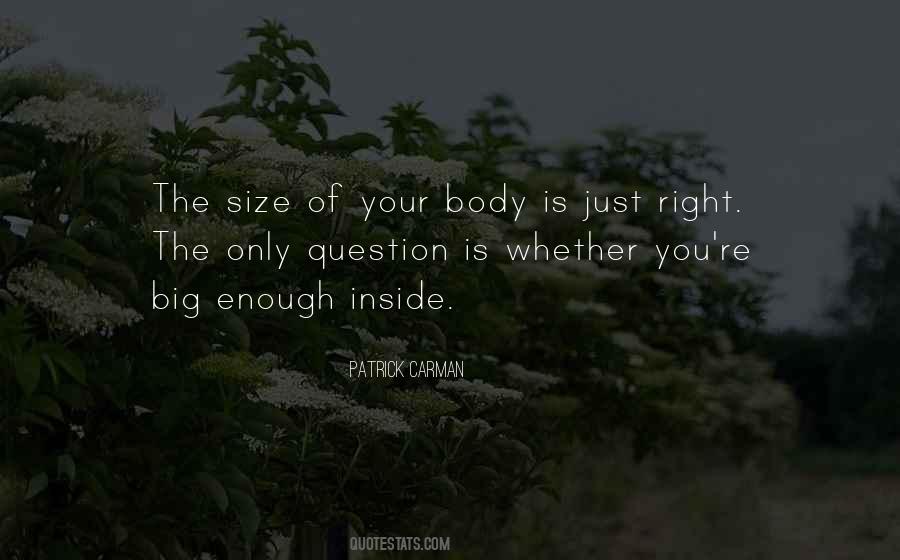 Right Size Quotes #1367026