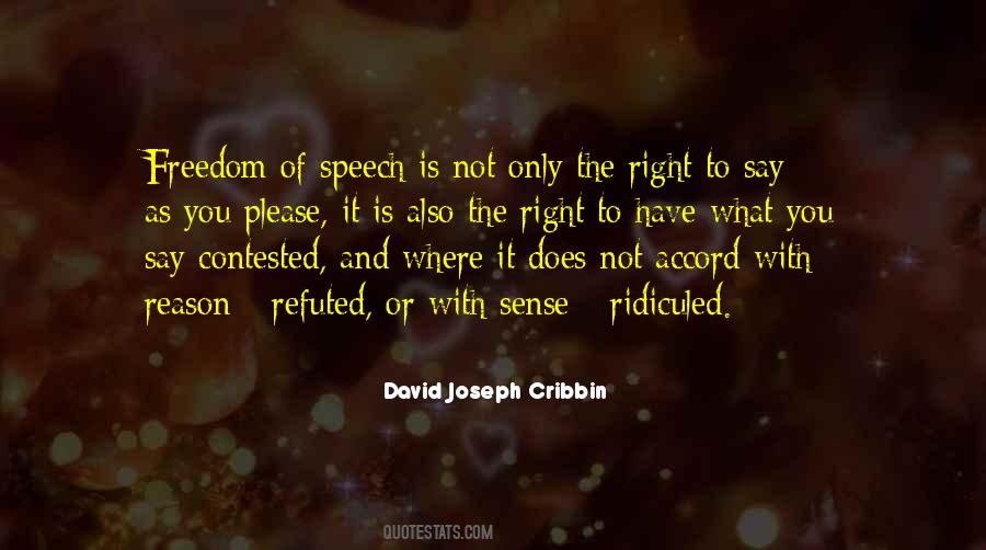 Right To Freedom Of Speech Quotes #205611