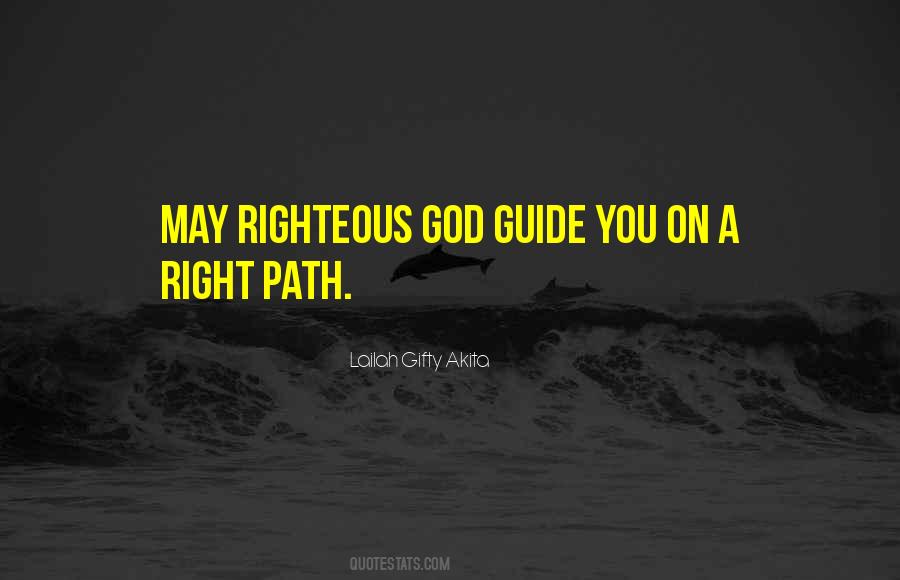Righteous God Quotes #537785