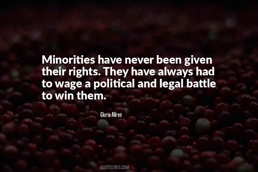 Rights Of Minorities Quotes #682109
