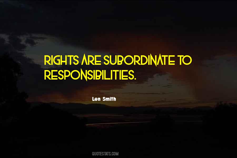 Rights Responsibilities Quotes #33402