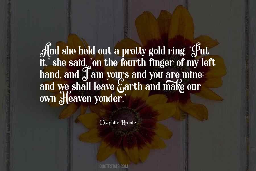 Ring On My Finger Quotes #1080179