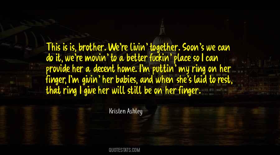 Ring On My Finger Quotes #1118370