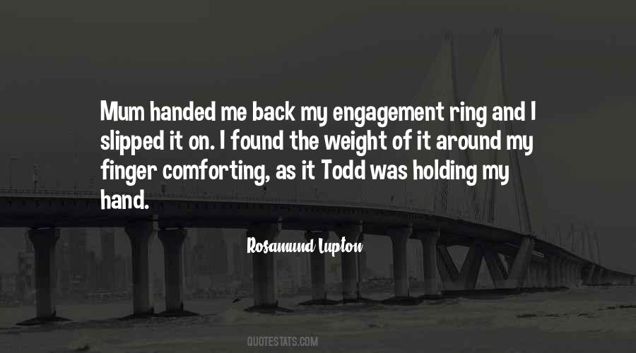 Ring On My Finger Quotes #1392067