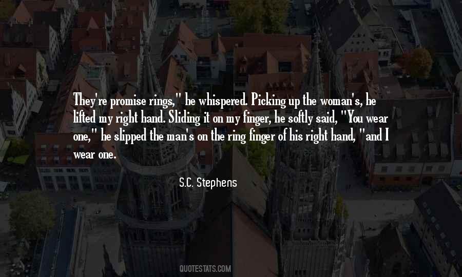 Ring On My Finger Quotes #1524095