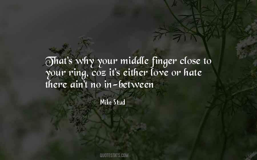 Ring On My Finger Quotes #1782483