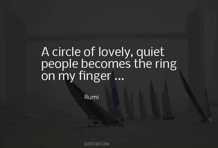 Ring On My Finger Quotes #324521