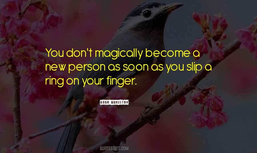 Ring On My Finger Quotes #772090