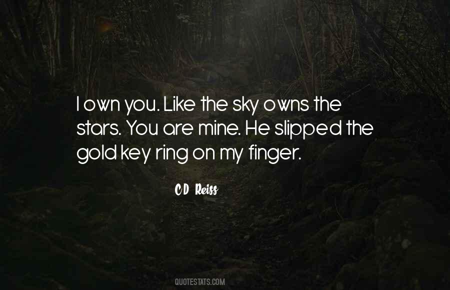 Ring On My Finger Quotes #869155