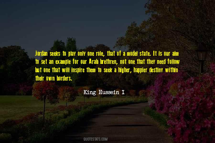 Quotes About King Hussein #1662669