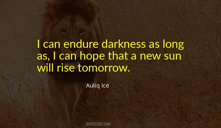 Rise From Darkness Quotes #1243460