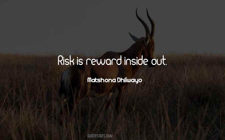 Risk Reward Quotes #338774