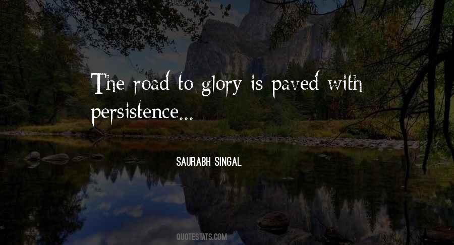 Road To Glory Quotes #1787124