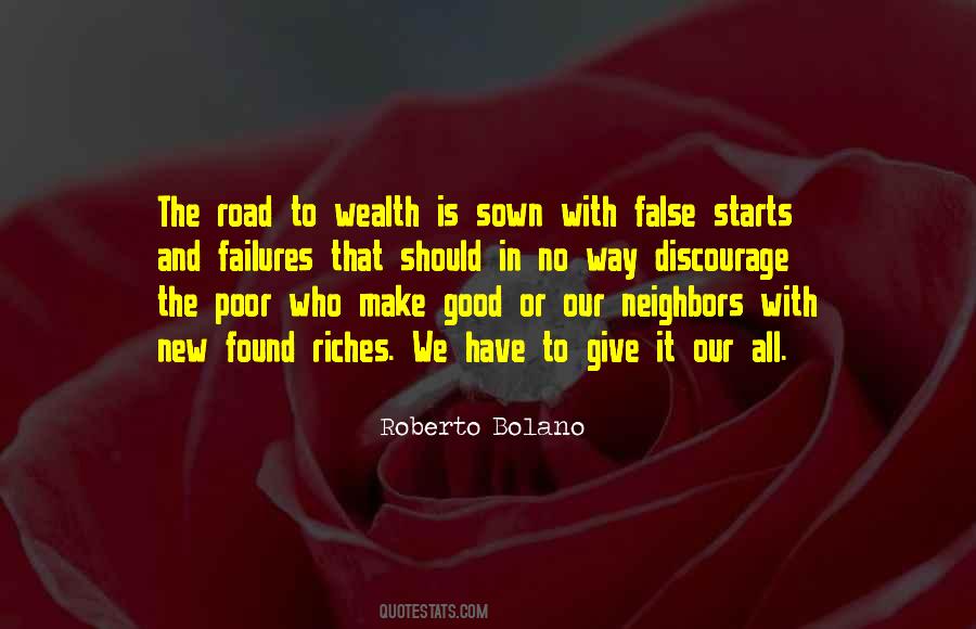 Road To Riches Quotes #1049026