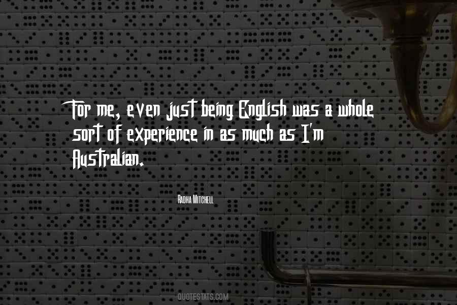 Quotes About Being English #16213