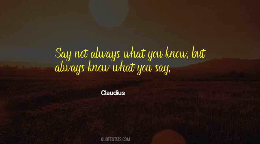 Quotes About Claudius #1627162