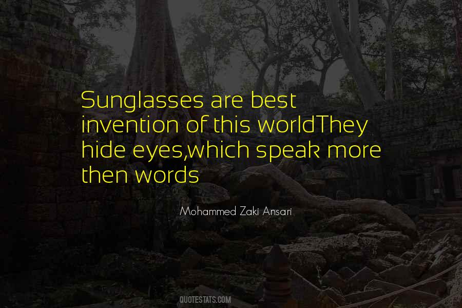 Quotes About Sunglasses And Love #796919