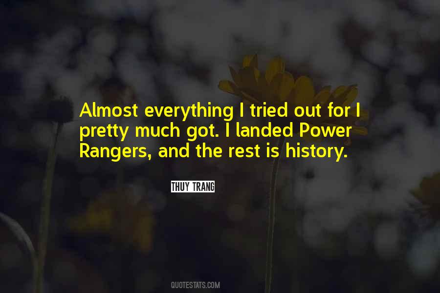 Quotes About Power Rangers #498740