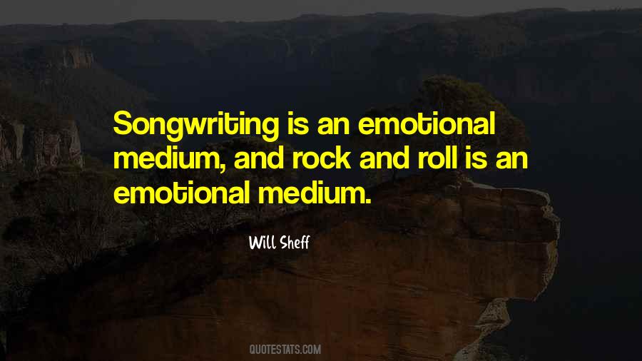 Rock Songwriting Quotes #69957