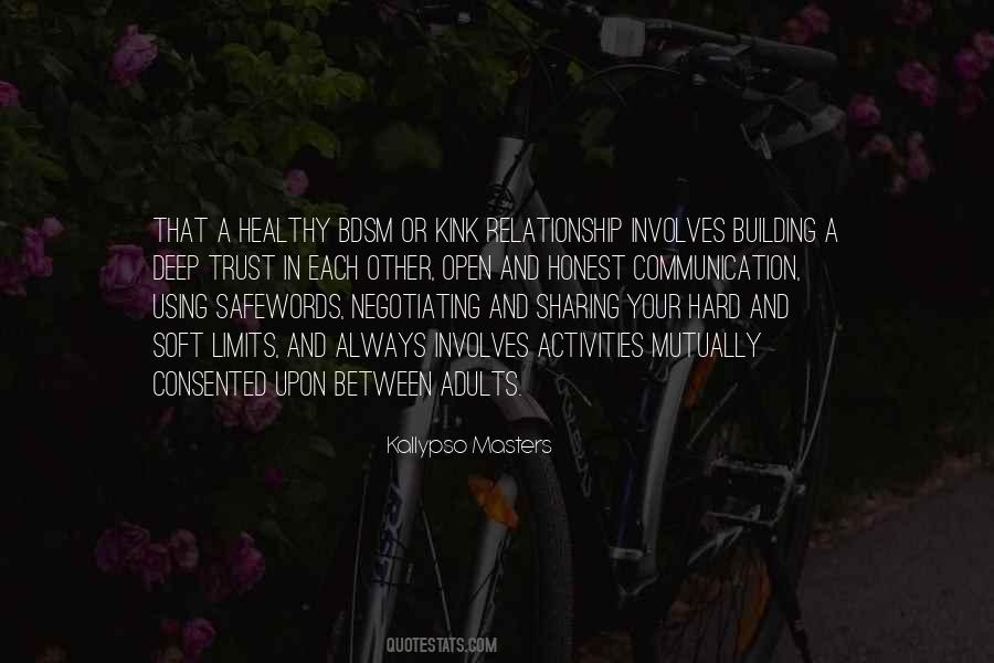Quotes About Being Open And Honest #3607