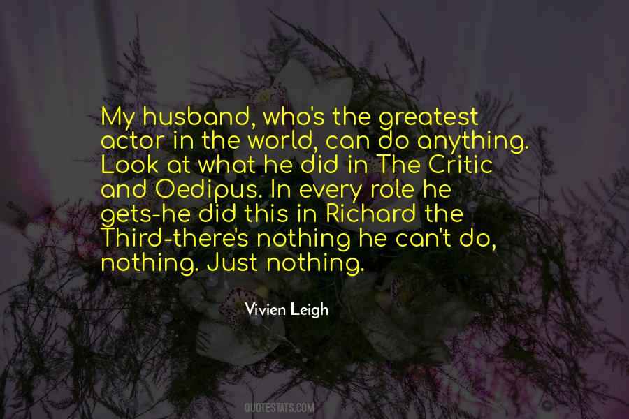 Role Of Husband Quotes #1452115