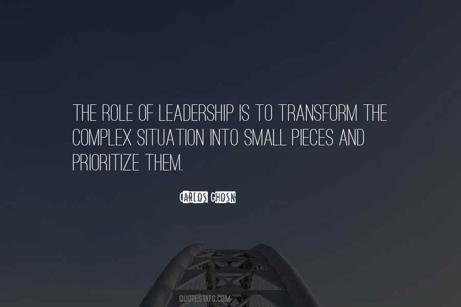 Role Of Leadership Quotes #1201052