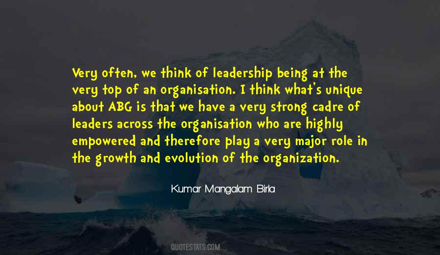 Role Of Leadership Quotes #1320409