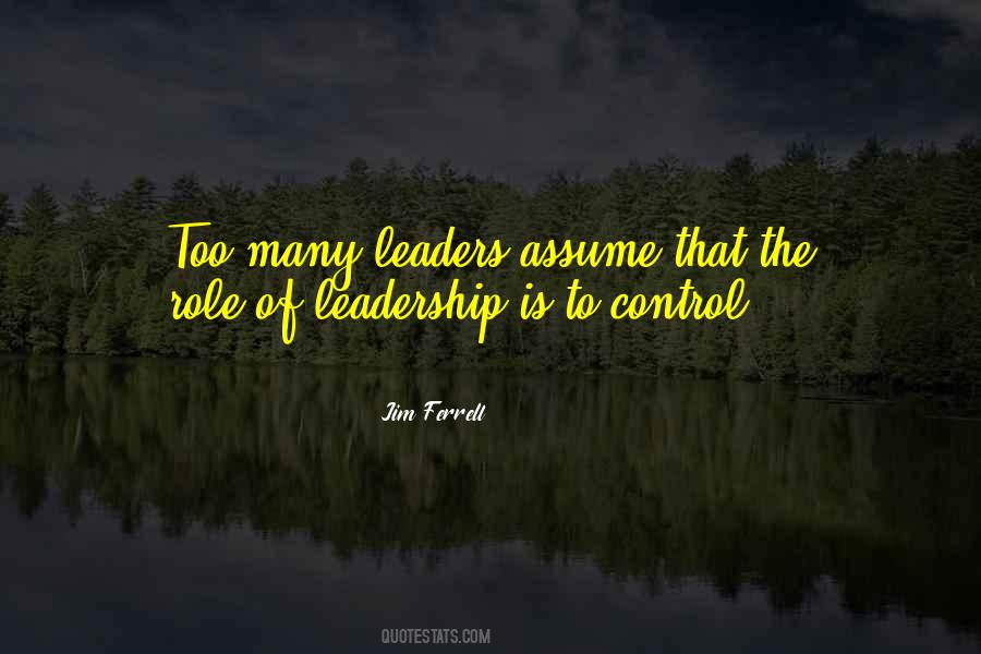 Role Of Leadership Quotes #184095