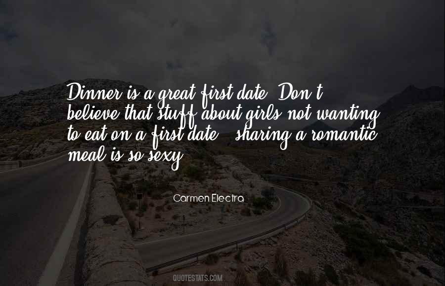 Romantic Dinner Date Quotes #567401