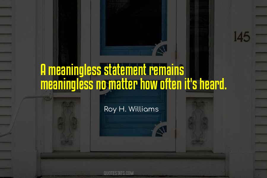 Quotes About Roy Williams #1787103