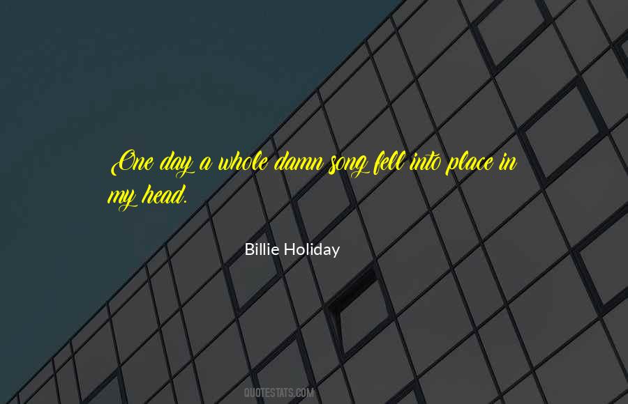 Quotes About Billie Holiday #1447649