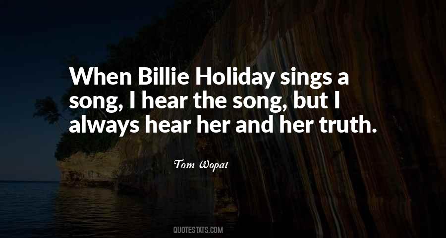 Quotes About Billie Holiday #1459488